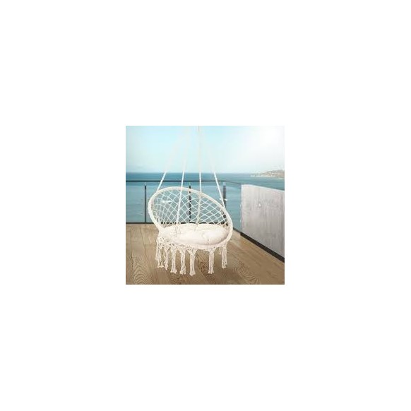 Fauteuil suspendu macramé