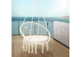 Fauteuil suspendu macramé