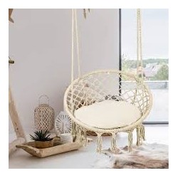 Fauteuil suspendu macramé