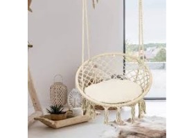 Fauteuil suspendu macramé