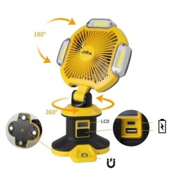 Ventilateur projecteur rechargeable 1500