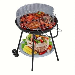 Barbecue sur roues diam 45cm  x H.75cm