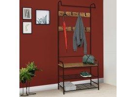 Vestiaire Bois Metal Luxe