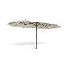 Parasol triple 450x260cm crème