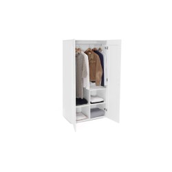 Armoire Marius 2 portes 80x48x167 cm