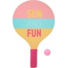 Set de beach ball en bois 3 pièces