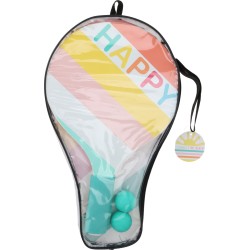 Set de beach ball en bois 3 pièces