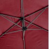 Parasol  déporté Diam 300cm Bordeaux