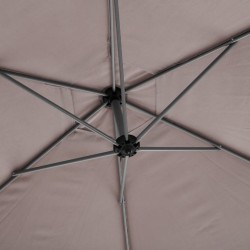 Parasol  déporté Diam 300cm Taupe