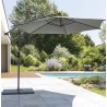 Parasol  déporté Diam 300cm Ardoise