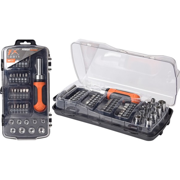 COFFRET CLE A CLIQUET 36 PCS