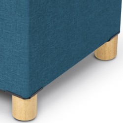 BANQUETTE COFFRE AVEC PIEDS 100CM BLEU C